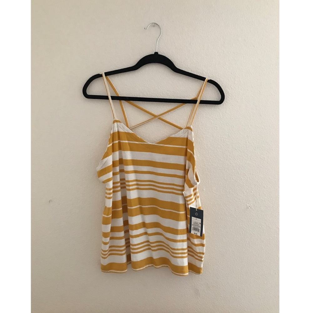 Universal Thread Yellow Striped Top